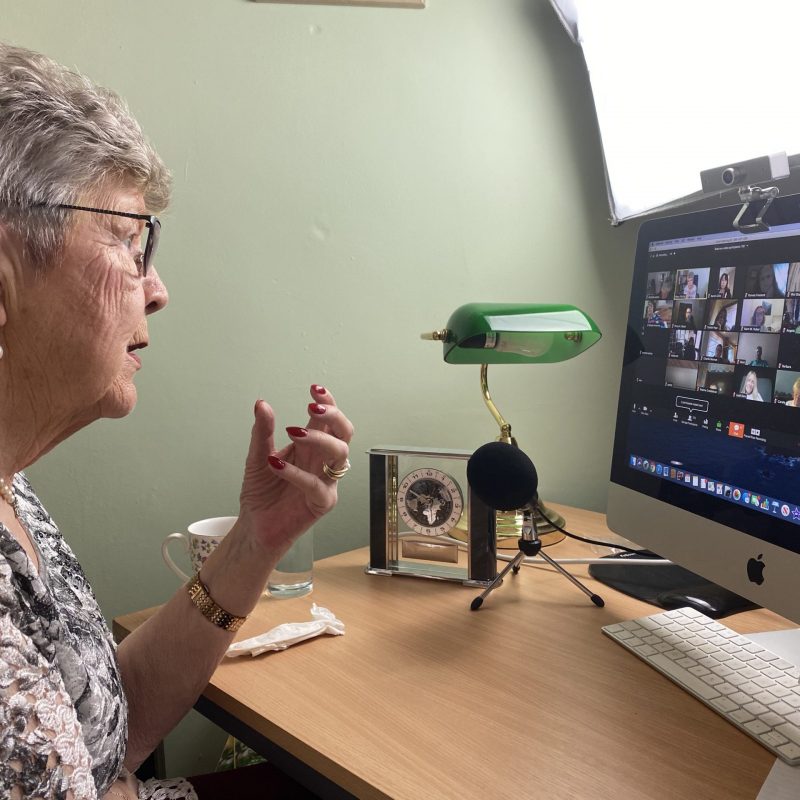 IMG_0017 Mavis delivering an online lecture